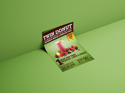 Flyer - Twin Donut branding flyers