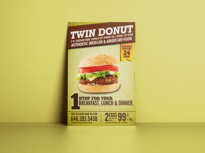 Flyer - Twin Donut branding flyers