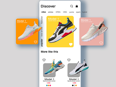 Footwear Brand E-Commerce App android app design app design ecommerce app ecommerce design graphic design ui