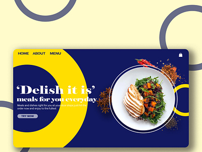 Food Delivery Web Page art branding design graphic design instagram post logo social media design ui ux