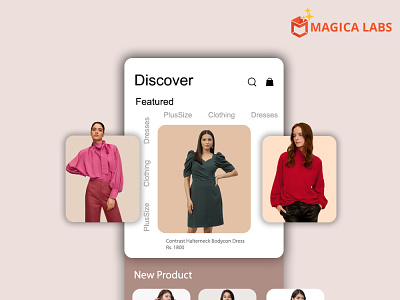 Shopping app design - Magica Labs app development app development company app development services design graphic design mobile app shopping app ui ux web develpment