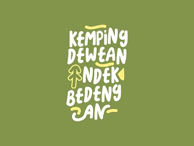 Javanese typography with camp theme alphabet bold calligraphy design design elements illustration letter letters logo ui