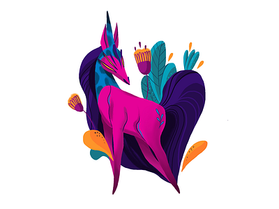 Unicorn unicorn beauty illustration