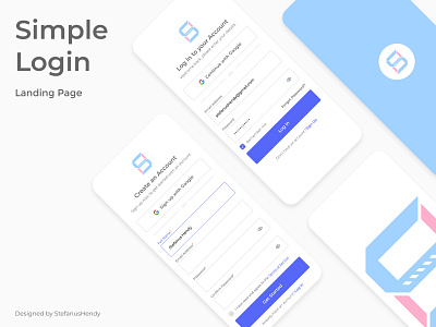 Simple Login Landing Page