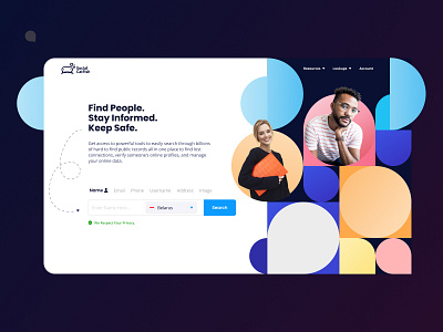 Social Catfish -Landing Page