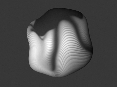 Amorpher 2d 3d ae afterefects animation bw experiment fluid liquid loop sphere terrain