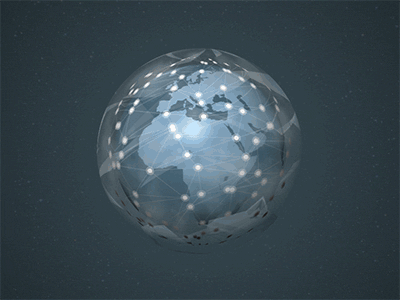 Globe after effects animation atmosphere earth gif globe infographics map network random space sphere stars sultan wip