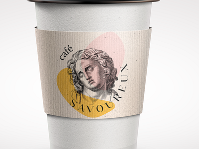 Café ancien branding design illustration logo