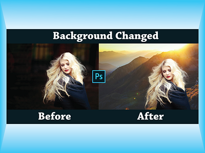 Image Background Changed adobe photoshop background removal graphic design photo photo edit photo editing photo editing services photoshop