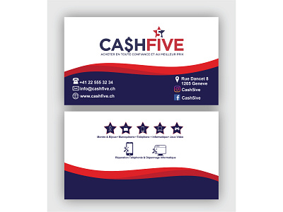Business Card for Cash Five branding business card design graphic design illustration illustrator photo edit photo editing photoshop
