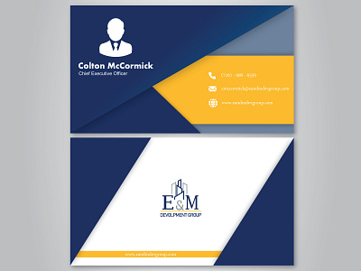 Business Card for E&M Development Group branding business card business card design business cards businesscard design graphic design illustrator photoshop