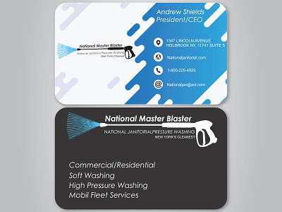 Business Card for National Master Blaster