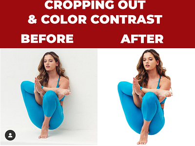 cropping out and color contrast 2 branding color contrast cropping photo edit photoshop vector