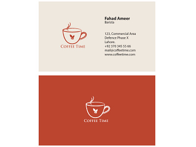 coffee time business card