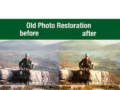 Old Photo Restoration branding graphic design illustration illustrator photo edit photo retouching photoshop vector