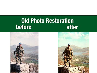 Old Photo Restoration branding design graphic design illustrator photo edit photo restoration photo retouching photoshop recoloring vector