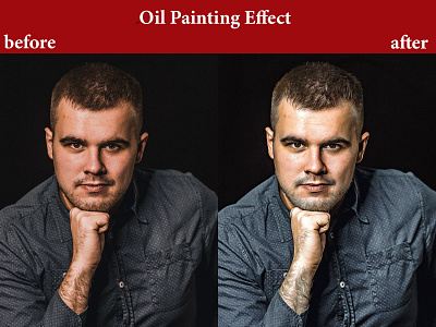 Oil Painting Effect oil painting photo edit photoshop vector