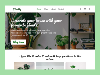 Daily UI #003 - Landing Page dailyui design plant ui uidesign ux uxdesign