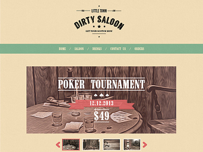 Dirty Saloon - A Rugged Cowboy Template bold cowboy grunge psd retro rugged template vintage wild west