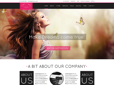 Gothicus - A One Page WooCommerce Wordpress Theme ajax business clean corporate crisp ecommerce ecommerce theme portfolio shop store wordpress