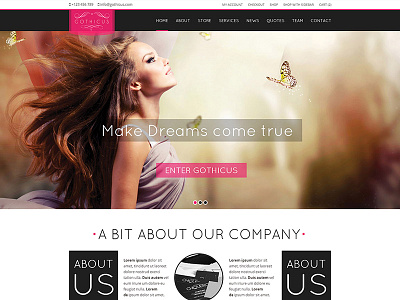 Gothicus - A One Page WooCommerce Wordpress Theme