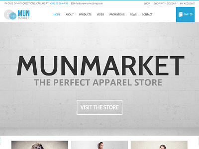 Munmarket - A One and Multi Page Ecommerce Theme clean ecommerce psd template ecommerce template psd template shop store