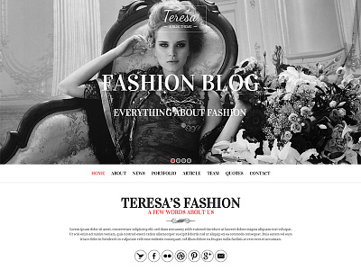 Teresa - A fashion Wordpress Theme