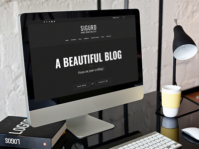 Sigurd Wordpress Blog Theme For Writers blog blog theme creative design flat minimal modern portfolio template wordpress wordpress theme