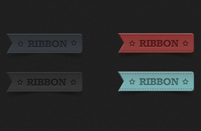 A set of elegant Ribbons ribbon ribbon psd psd button button psd
