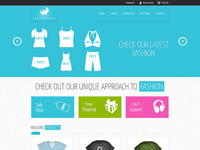 Ecommerce website template (PSD) ecommerce psd template ecommerce template
