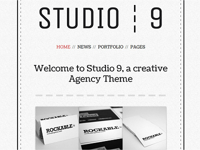 Studio 9 - A creative Agency Wordpress Theme