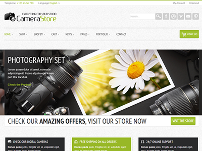 Camy - clean and bright Ecommerce Theme bright clean ecommerce ecommerce wordpress theme green modern wordpress wordpress theme