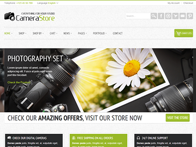 Camy - clean and bright Ecommerce Theme