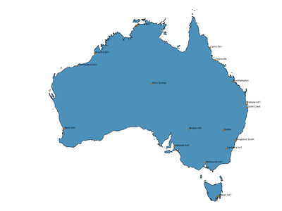 airports in australia map by WorldMapHD on Dribbble