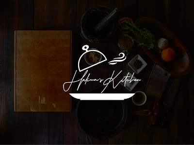 Halima's Kitchen | Signature Logo brushpen calligraphy design illustrator lettering logo logomaker logotype pen process signature signature logo tool typography unique