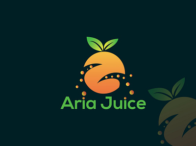 Aria Juice brand brandidentity branding brushpen creative design illustrator logodesign logomaker logotype process signature logo typography unique