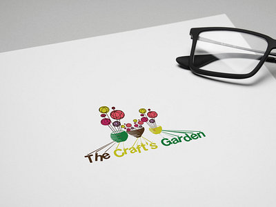 The Craft's Garden brand brandidentity branding creative illustrator lettering logo logodesign logomaker logotype process tool typography unique