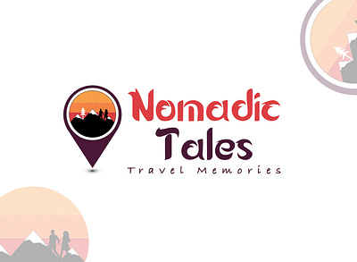 Nomadic Tales | Travel memorires brand brandidentity branding creative design illustrator logodesign logomaker logotype process signature logo tool typography unique