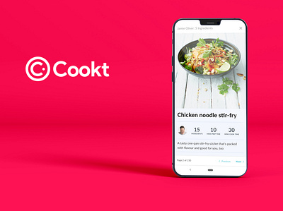 Cookt - Cookbook Ap app branding design typography ui ux