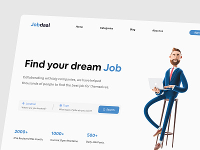 Jobdaal - Job finder Landing Page