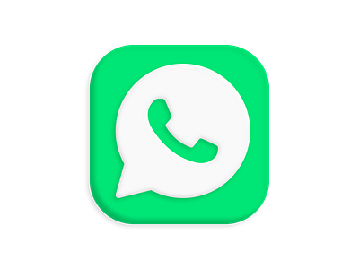 Whatsapp Replacement Icon 3d app design icon illustration ios logo whatsapp