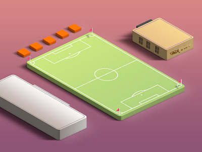 Soccer isometric