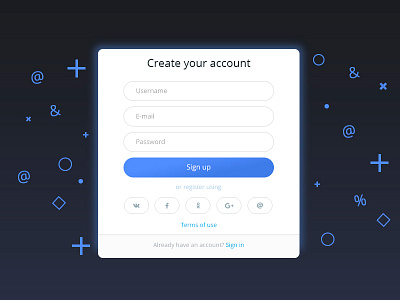 Daily UI #001 - Sign Up