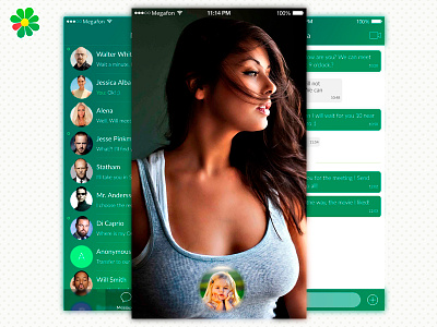 ICQ iOS App Redesign Concept app chat concept icq interaction ios iphone mail mail.ru messenger mobile redesign