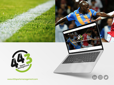 433 Sports Management branding design webdesign