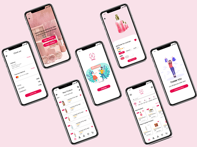Beauty Mobile App Design app design ui ux