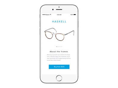 "If Warby Parker Had A Mobile App" - Daily UI 012 ios mobile app ui ux
