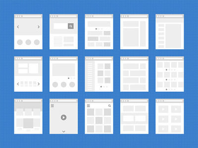 Layouts icon site thumbnail web window wireframes
