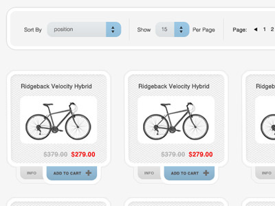 Online Bike Shop layout online store store ui web design web site