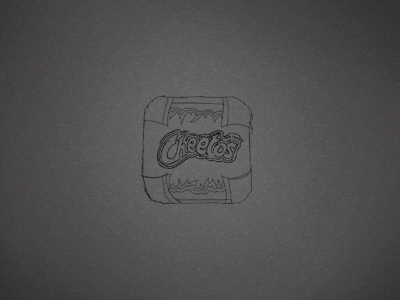 Cheetos!!! (quick icon process) animated bag chips food icon ipad iphone process spicy ui